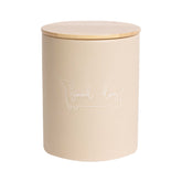 Pearhead pot à friandises taupe face avant, élégant et peu encombrant