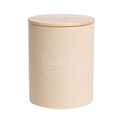 Pearhead pot à friandises taupe face avant, élégant et peu encombrant
