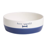 Pearhead vue avant de la gamelle montrant le motif Bone Appétit et design élégant