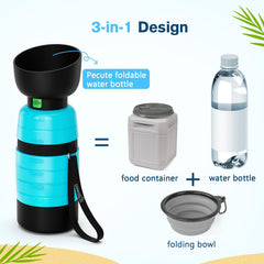 Pecute compartiment nourriture ouvert pour friandises, rangement pratique en sortie