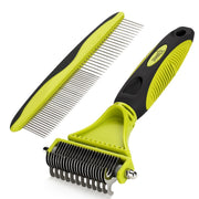 Pecute face avant du peigne montrant le design double-face et l’emballage pratique