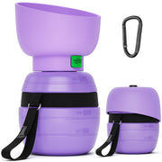 Pecute vue avant de la gourde 2-en-1 montrant design pratique