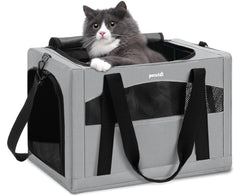 Pecute vue frontale du sac de transport montrant la fermeture et le confort