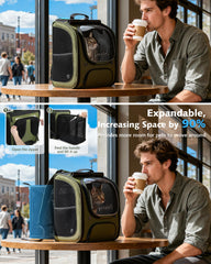 Pecute sac à dos extension ouverte augmentant l'espace et mobilité