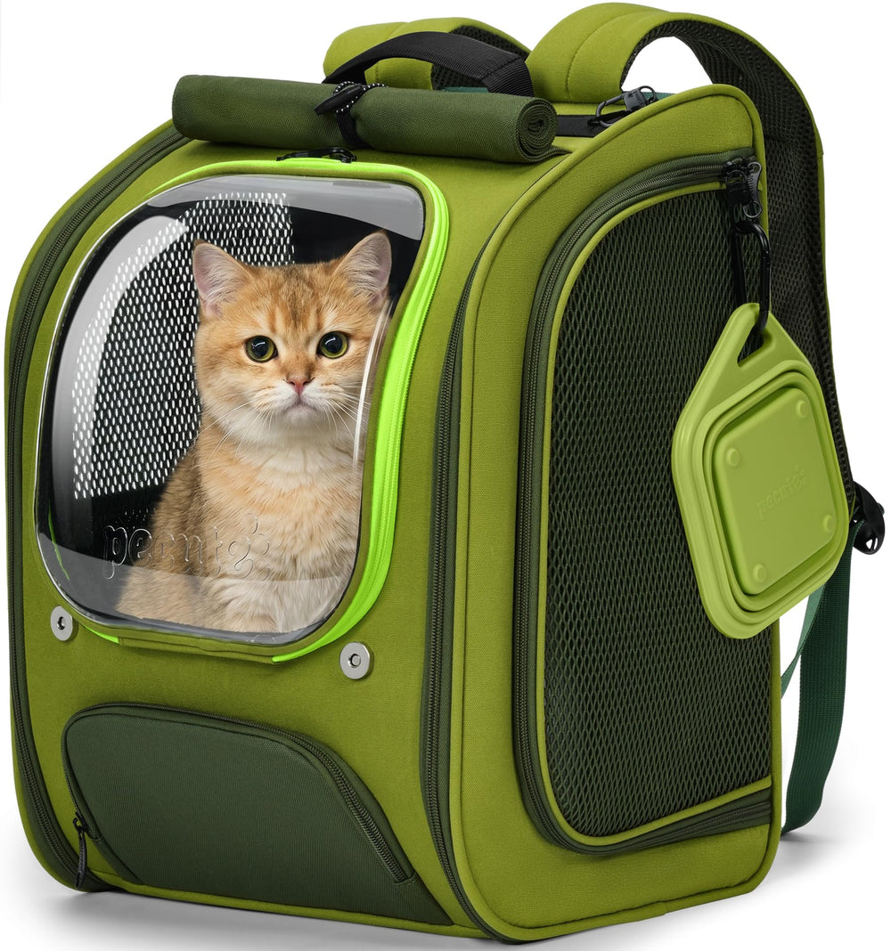 Pecute sac à dos face avant vert offrant sécurité et style