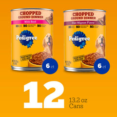 Pedigree gros plan sur la texture hachée pour meilleure acceptation