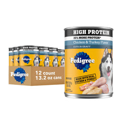 Pedigree boîte face montrant étiquette claire et bénéfice nutritionnel