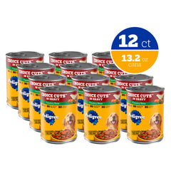 Pedigree conserve ouverte affichant contenu humide appétant et pratique