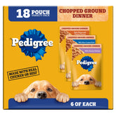 Pedigree emballage avant du sachet bœuf montrant portion pratique