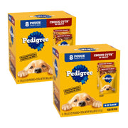 Pedigree sachet avant packaging montrant la portion pratique