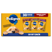 Pedigree sachet avant montrant emballage pratique et portion unique
