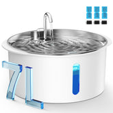 PEKTACO fontaine vue avant en inox, design hygiénique et durable