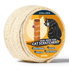 PELZIN corde sisal emballage avant montrant la longueur et l'épaisseur, qualité durable