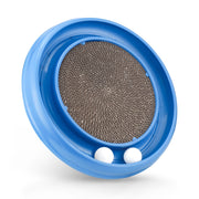 Peomliee griffoir circulaire face montrant design et protection meubles