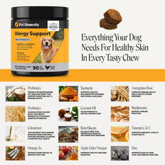 Pet Honesty bocal ouvert avec chews, praticité de distribution quotidienne