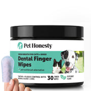 Pet Honesty emballage avant montrant 30 lingettes et bénéfice hygiène facile