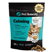 Pet Honesty emballage avant au poulet montrant le format 300ct et apaisement
