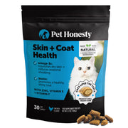 Pet Honesty emballage avant montrant bénéfices pour pelage brillant