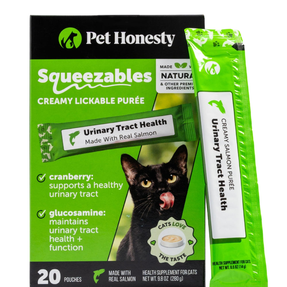 Pet Honesty sachet face montrant emballage pratique et info produit bénéfice