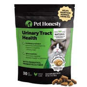 Pet Honesty emballage recto montrant supplément urinaire pour chat et bénéfice clarté