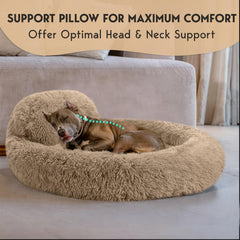 PET JETT gros plan fausse fourrure doux pour repos apaisant