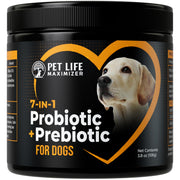 Pet Life Maximizer emballage avant montrant la formule 7-en-1 et bénéfice digestif