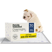 Pet Life Unlimited emballage face montrant le format XXL et protection nuit