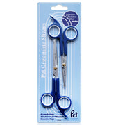 PET MAGASIN face avant des ciseaux bleus, aspect professionnel et durable