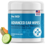 Pet MD emballage avant montrant 100 lingettes, pratique pour stocker