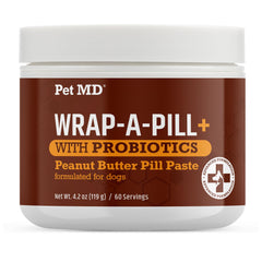 Pet MD face du contenant montrant l’emballage et l’aspect pratique