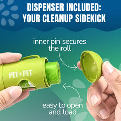 PET N PET sac en usage lors d’une promenade, collecte hygiénique rapide
