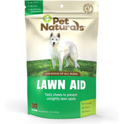Pet Naturals emballage avant Lawn Aid montrant la boîte et bénéfice pelouse plus verte