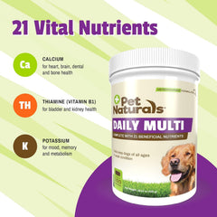 Pet Naturals gros plan texture masticable montrant appétence et sécurité