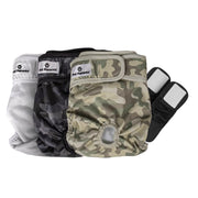 Pet Parents face avant du pack camo montrant protection et design