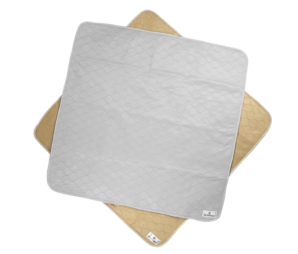 Pet Parents Paktect pack avant montrant tapis tan et grey, protection pratique