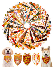 PET SHOW face du paquet montrant 50 bandanas et variété automnale
