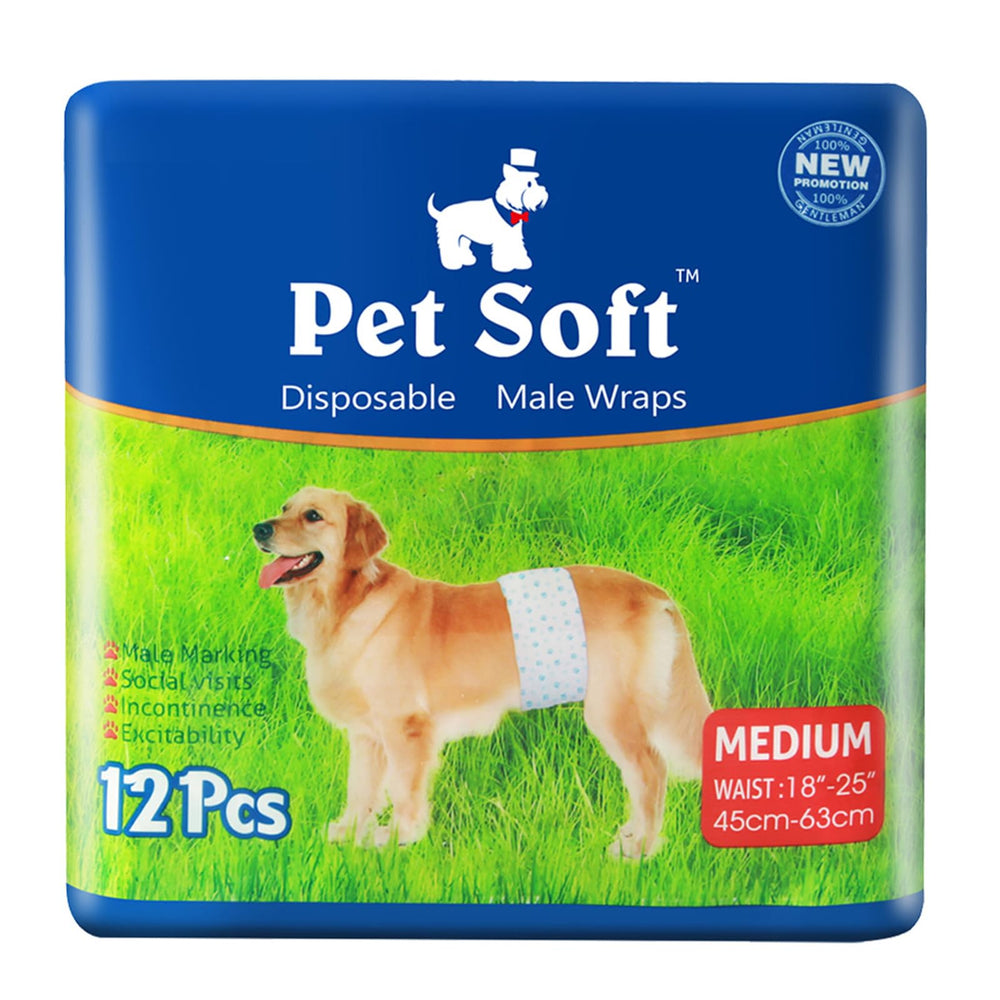 Pet Soft emballage avant montrant le lot de 12 et l'information taille