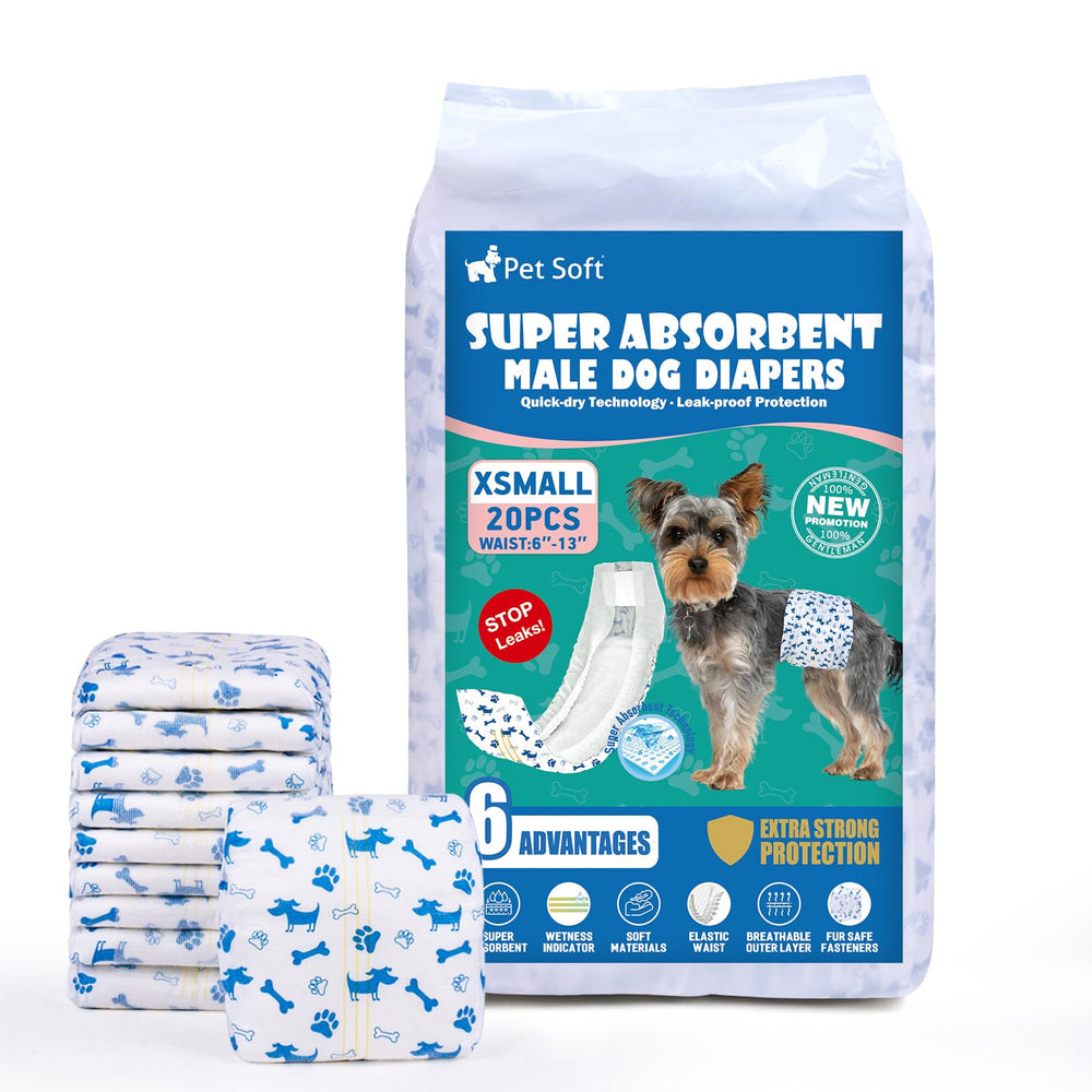 Pet Soft face avant de l'emballage montrant contenu et gain pratique