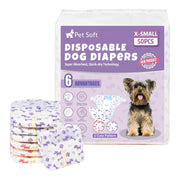 Pet Soft packaging 50 pièces montrant quantité et motifs, protection pratique