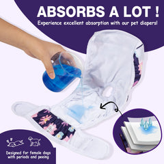 Pet Soft texture intérieure absorbante offrant confort et absorption rapide