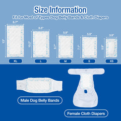 Pet Soft insert placé dans une couche lavable pour prévention fuites