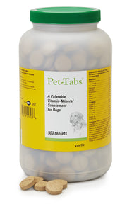 Pet-Tabs bouteille 500 comprimés pour approvisionnement longue durée