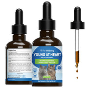 Pet Wellbeing emballage avant montrant produit et bénéfice cœur sain