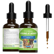 Pet Wellbeing packaging devant montrant produit et bénéfice soutien cardiaque