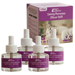 Pet Zephyr face du pack montrant quatre recharges, solution pratique