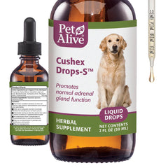PetAlive Cushex Drops‑S flacon avant pour dosage précis et simplicité