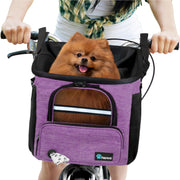 PetAmi panier face avant violet montrant maintien stable