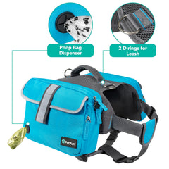 PetAmi poche latérale extensible ouverte, offre rangement pour bouteilles