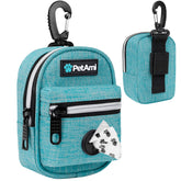 PetAmi pochette frontale bleue montrant rangement pratique
