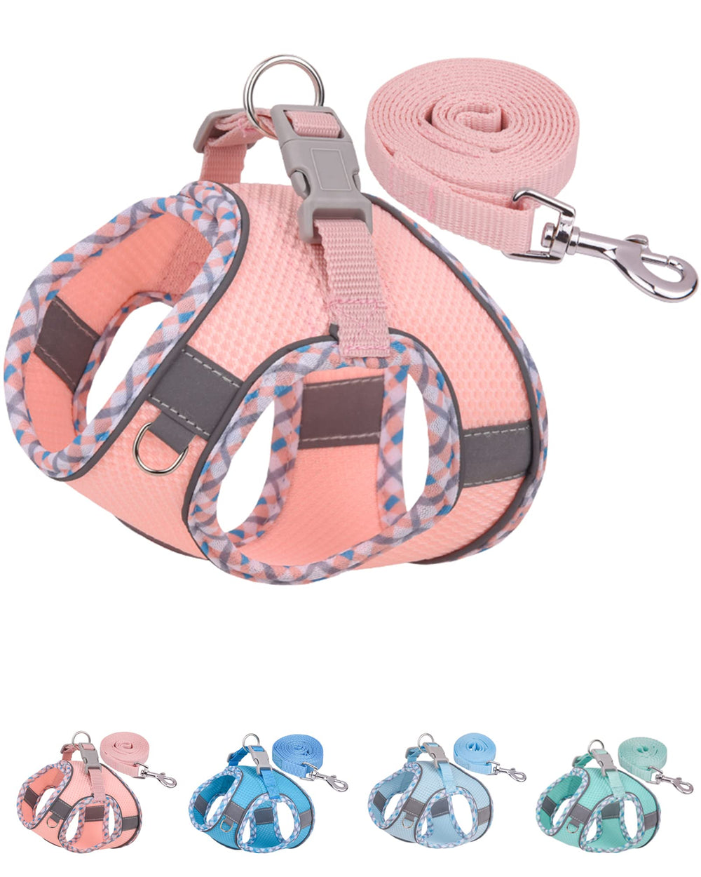 Petank harnais rose face avant montrant maintien confortable